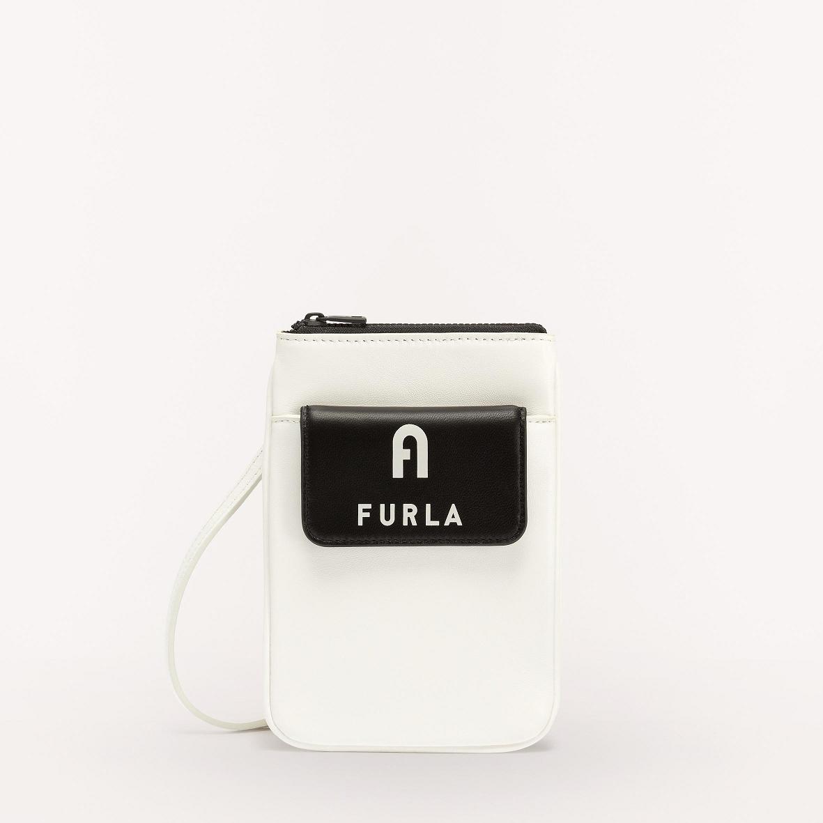 Furla Iris Tasker Udsalg - Mini Tasker Dame Hvide Sort YOL893562